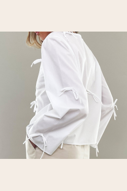 Bow Blouse - White
