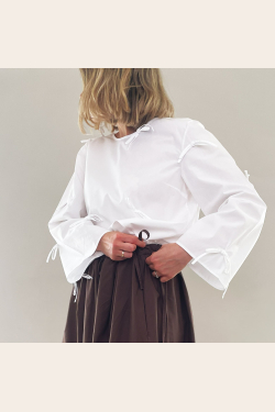 Bow Blouse - White