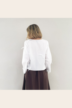 Bow Blouse - White