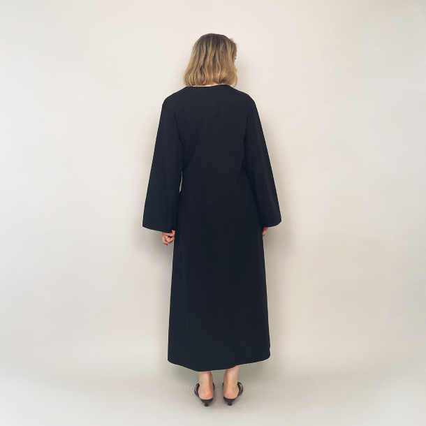 Draped Knot Dress - Black