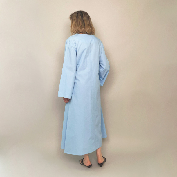 Draped Knot Dress - Blue