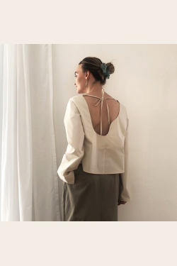Wave Top - Beige